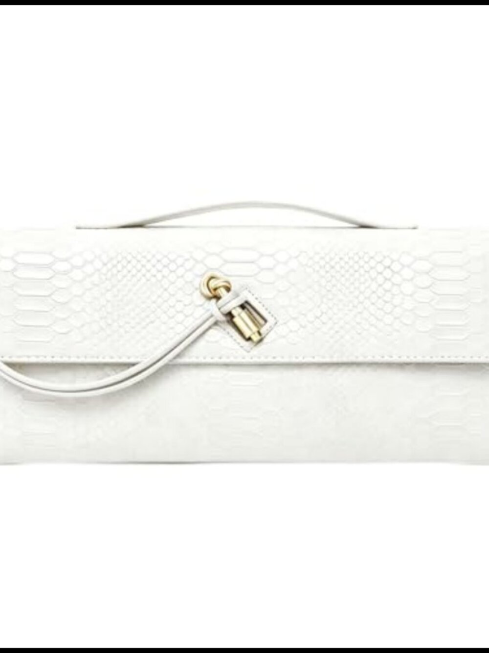Vegan Leather Snake Print Woven Clutch Crossbody Evening Bag